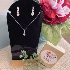 Sterling Silver Necklace and Earring Set